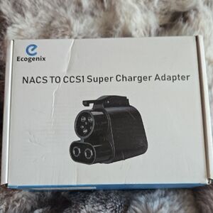 Black NACS to CCS1 Super Charger Adapter